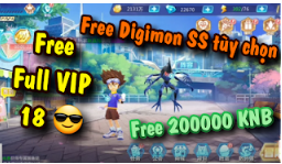 Game Lậu Mobile Digimon Đại Chiến Mobile 3d Free Full Vip 18 + 20 Vạn Knb + 1 Digimon Ss